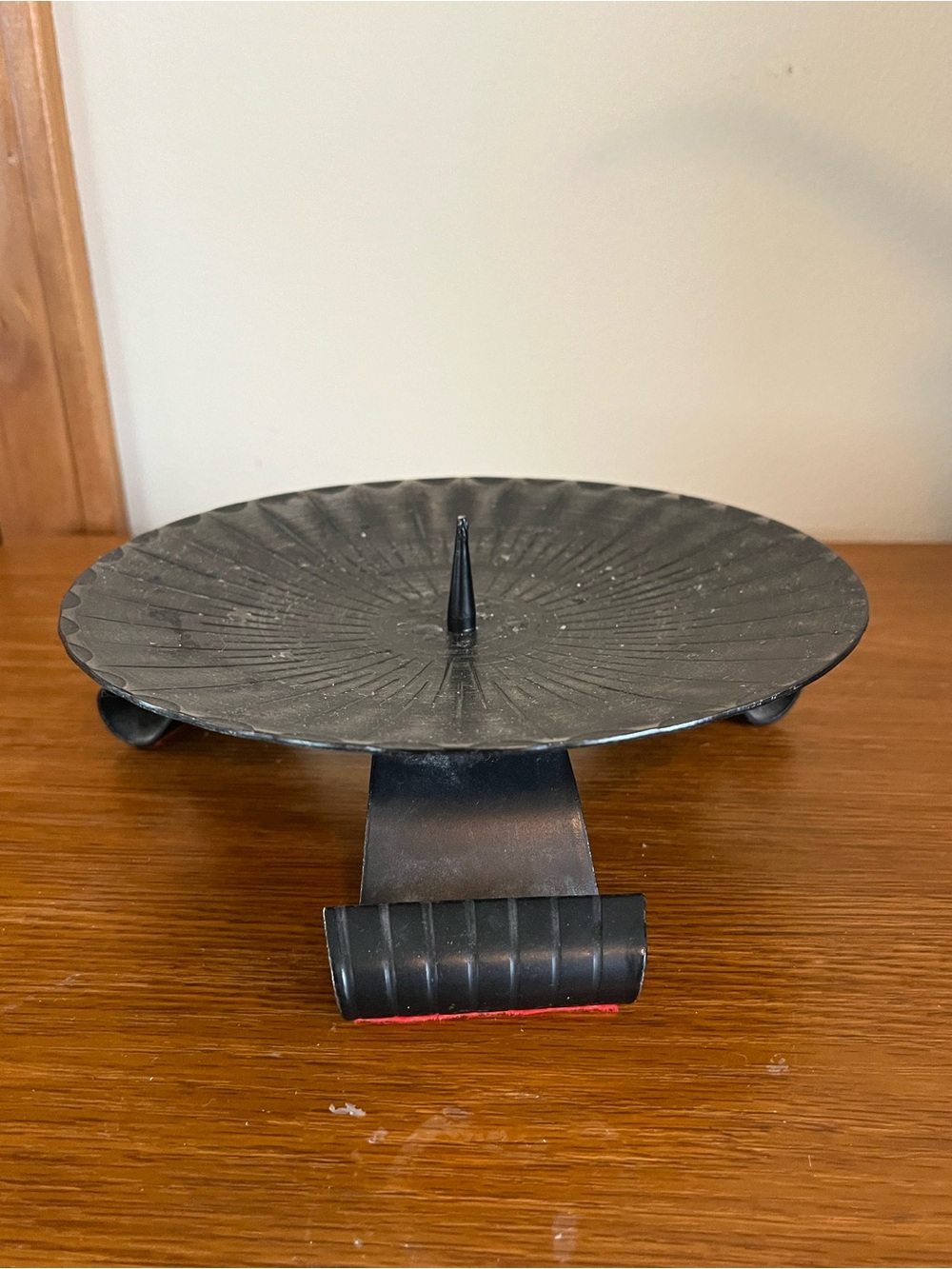 Metal Decorative Candle Holder in Black